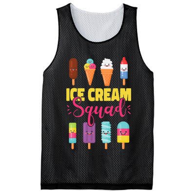 Ice Cream Team Cone Popsicle Ice Cream Squad Mesh Reversible Basketball Jersey Tank