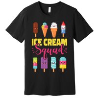Ice Cream Team Cone Popsicle Ice Cream Squad Premium T-Shirt