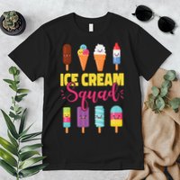 Ice Cream Team Cone Popsicle Ice Cream Squad Premium T-Shirt
