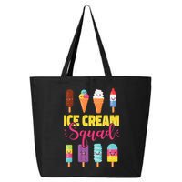 Ice Cream Team Cone Popsicle Ice Cream Squad 25L Jumbo Tote