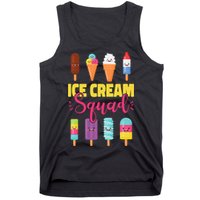 Ice Cream Team Cone Popsicle Ice Cream Squad Tank Top