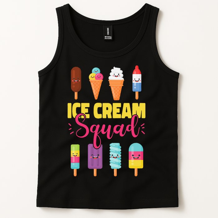 Ice Cream Team Cone Popsicle Ice Cream Squad Tank Top
