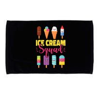 Ice Cream Team Cone Popsicle Ice Cream Squad Microfiber Hand Towel