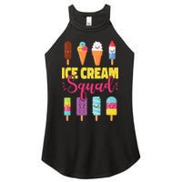 Ice Cream Team Cone Popsicle Ice Cream Squad Women's Perfect Tri Rocker Tank
