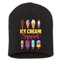 Ice Cream Team Cone Popsicle Ice Cream Squad Short Acrylic Beanie