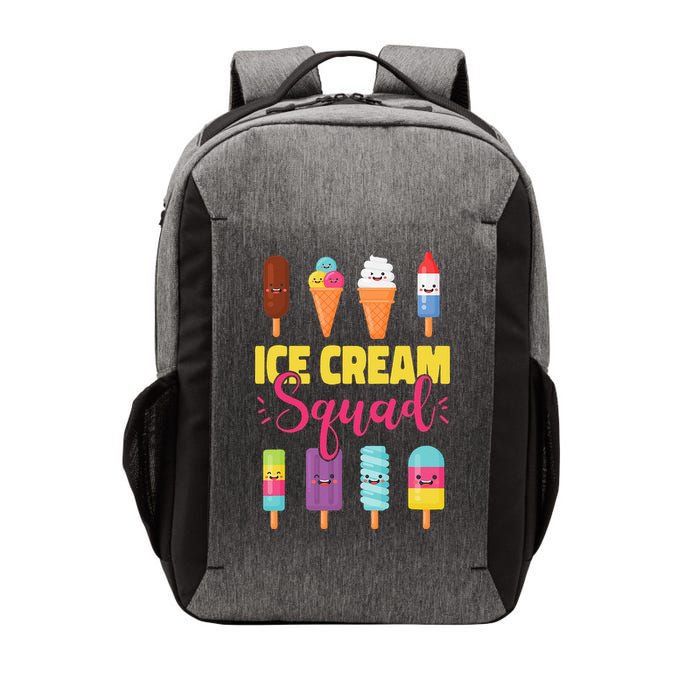 Ice Cream Team Cone Popsicle Ice Cream Squad Vector Backpack