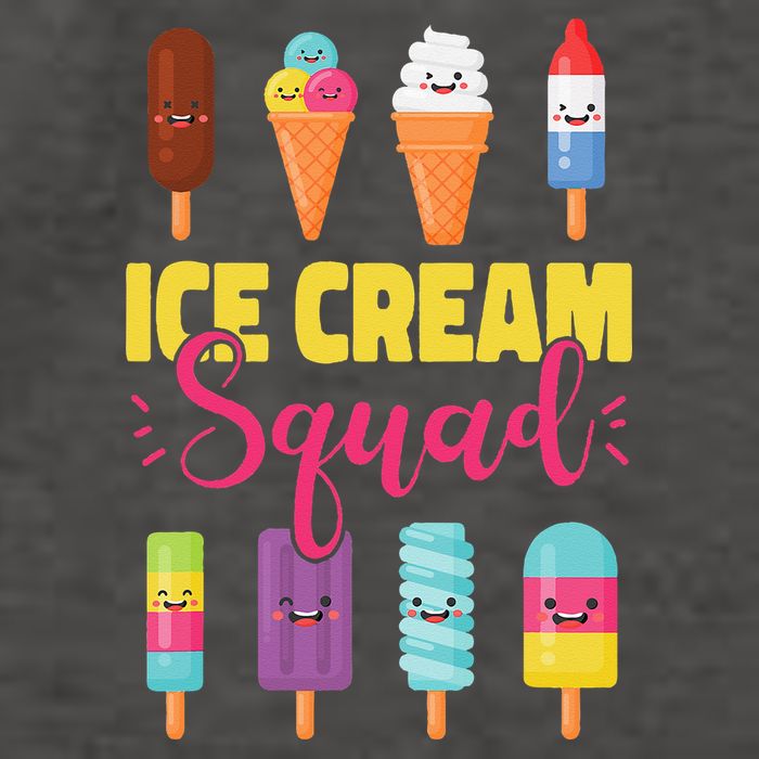 Ice Cream Team Cone Popsicle Ice Cream Squad Vector Backpack