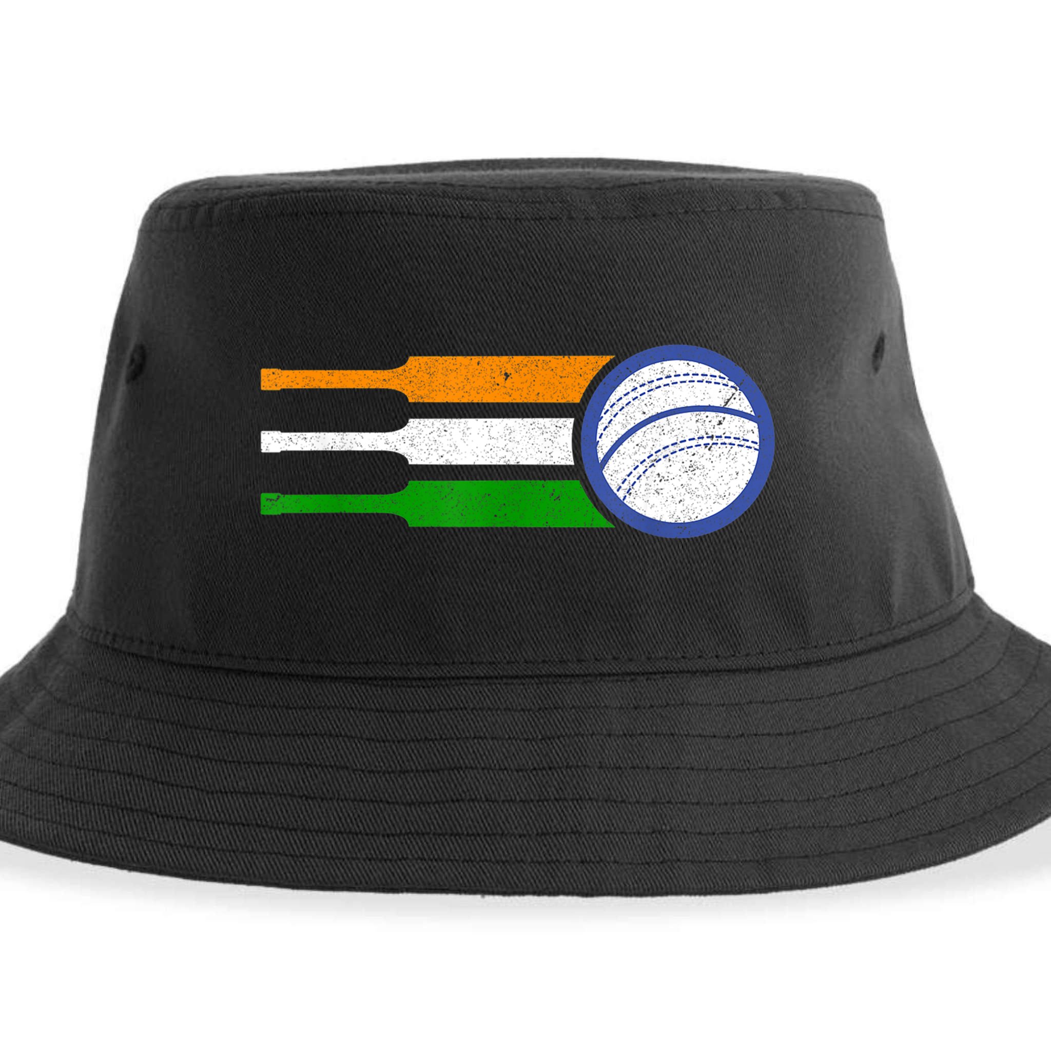 India Cricket Team Gift Indian Cricket Fan Flag Gift Sustainable Bucket Hat