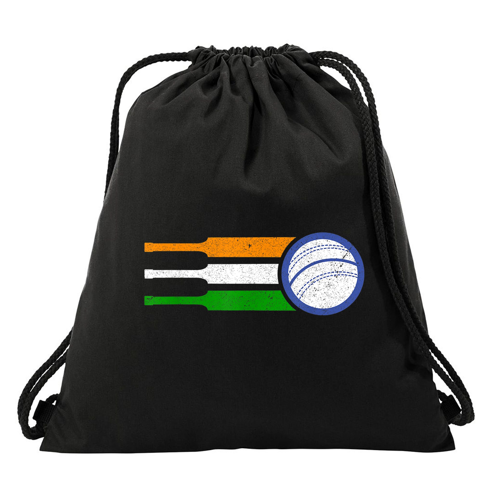 India Cricket Team Gift Indian Cricket Fan Flag Gift Drawstring Bag