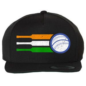 India Cricket Team Gift Indian Cricket Fan Flag Gift Wool Snapback Cap