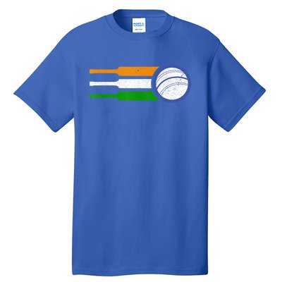 India Cricket Team Gift Indian Cricket Fan Flag Gift Tall T-Shirt