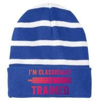 IM Classically Trained Slide Rule Mechanical Analog Gift Striped Beanie with Solid Band