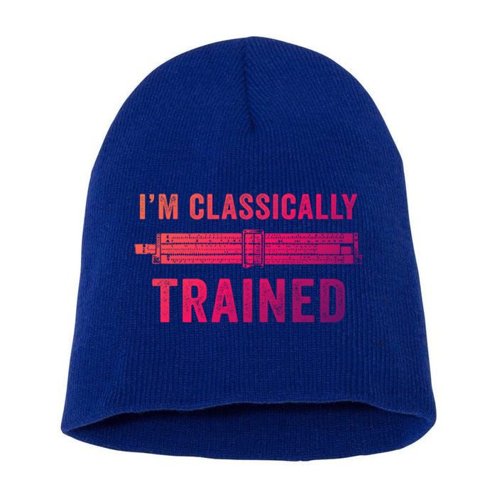 IM Classically Trained Slide Rule Mechanical Analog Gift Short Acrylic Beanie