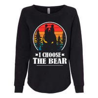 I Choose The Bear Womens California Wash Sweatshirt