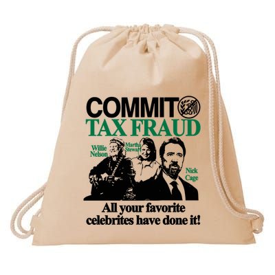 Itisbarelylegl Commit Tax Fraud Martha Stewart Nick Cage All Your Drawstring Bag