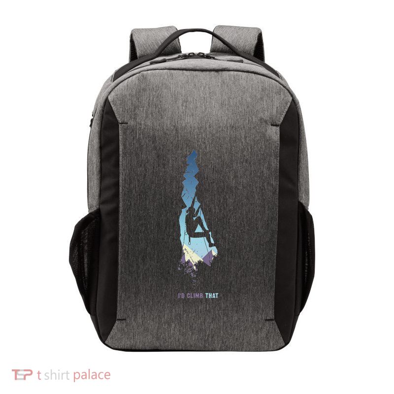 Id Climb That  Mountain Climber Gift Rock Climbing Vector Backpack