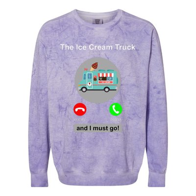 Ice Cream Truck Funny Ice Cream Truck Lover Gift Colorblast Crewneck Sweatshirt