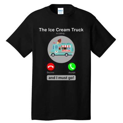 Ice Cream Truck Funny Ice Cream Truck Lover Gift Tall T-Shirt