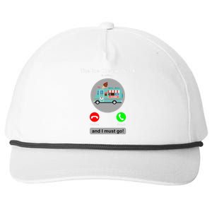 Ice Cream Truck Funny Ice Cream Truck Lover Gift Snapback Five-Panel Rope Hat