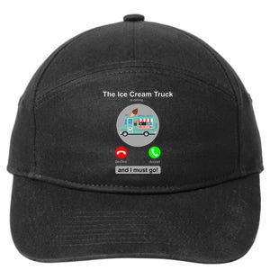 Ice Cream Truck Funny Ice Cream Truck Lover Gift 7-Panel Snapback Hat