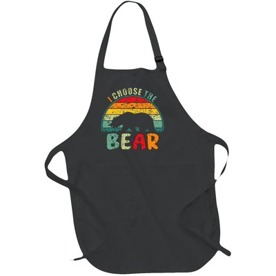 I Choose The Bear Full-Length Apron With Pockets