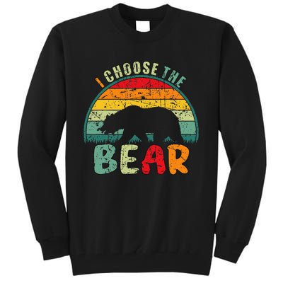 I Choose The Bear Tall Sweatshirt