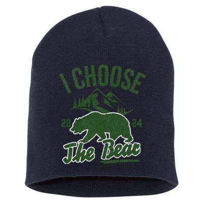 I Choose The Bear 2024 Short Acrylic Beanie