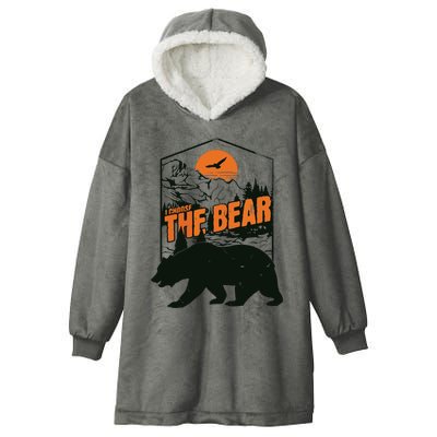 I Choose The Bear Hooded Wearable Blanket