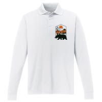 I Choose The Bear Performance Long Sleeve Polo