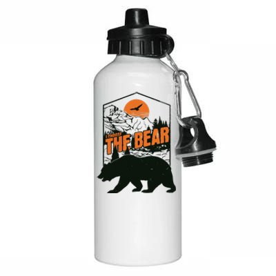 I Choose The Bear Aluminum Water Bottle