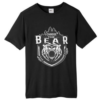 I Choose The Bear In The Woods Tall Fusion ChromaSoft Performance T-Shirt