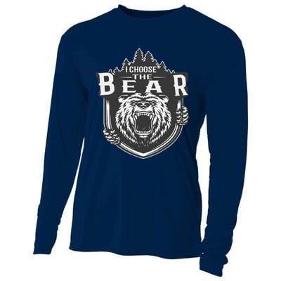 I Choose The Bear In The Woods Cooling Performance Long Sleeve Crew