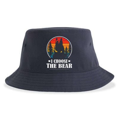 I Choose The Bear Cute Gift Sustainable Bucket Hat