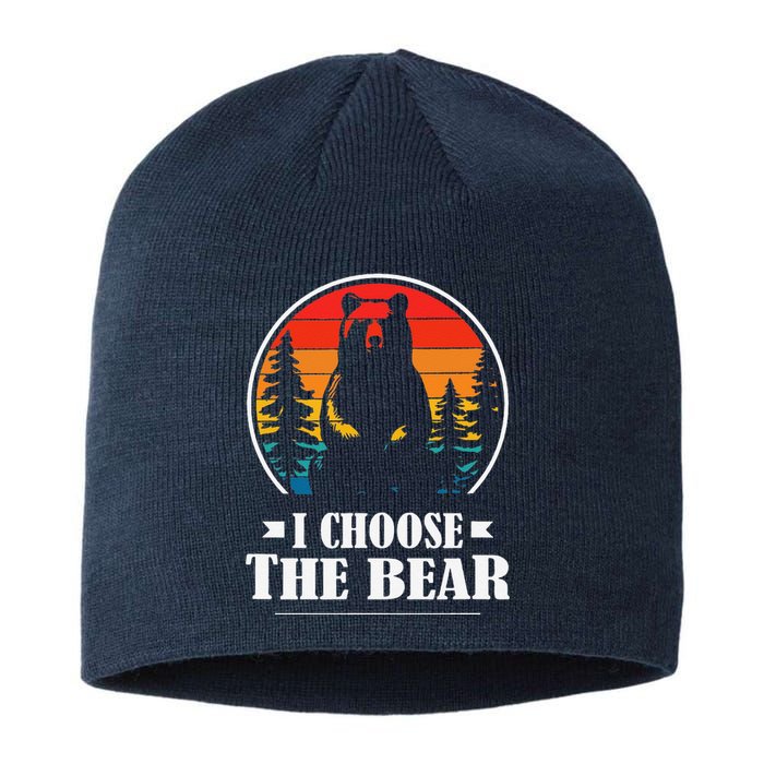 I Choose The Bear Cute Gift Sustainable Beanie