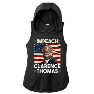 Impeach Clarence Thomas Supreme Court Justice Ladies PosiCharge Tri-Blend Wicking Draft Hoodie Tank