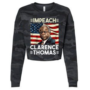 Impeach Clarence Thomas Supreme Court Justice Cropped Pullover Crew