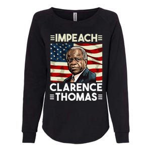 Impeach Clarence Thomas Supreme Court Justice Womens California Wash Sweatshirt