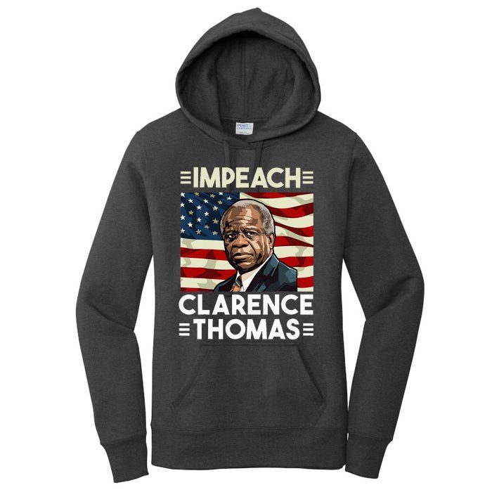 Impeach Clarence Thomas Supreme Court Justice Women's Pullover Hoodie