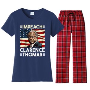 Impeach Clarence Thomas Supreme Court Justice Women's Flannel Pajama Set