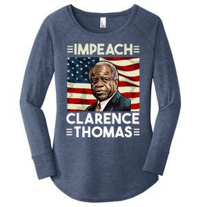 Impeach Clarence Thomas Supreme Court Justice Women's Perfect Tri Tunic Long Sleeve Shirt