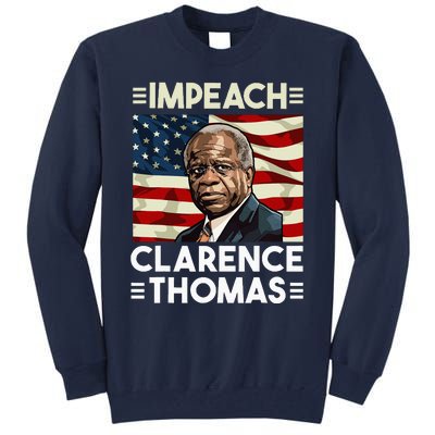 Impeach Clarence Thomas Supreme Court Justice Tall Sweatshirt