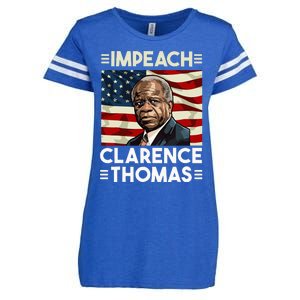 Impeach Clarence Thomas Supreme Court Justice Enza Ladies Jersey Football T-Shirt