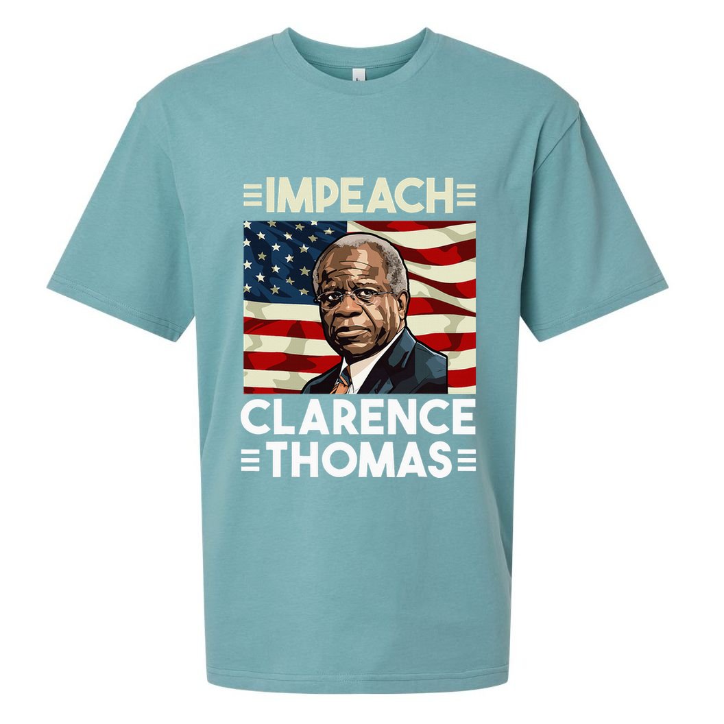 Impeach Clarence Thomas Supreme Court Justice Sueded Cloud Jersey T-Shirt