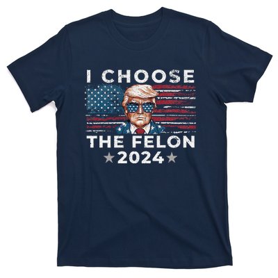 I Choose The Felon 2024 Funny Republican Patriot Women T-Shirt