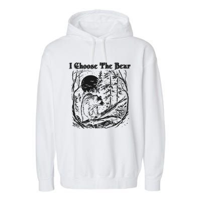 I Choose The Bear Female Empowerment Garment-Dyed Fleece Hoodie