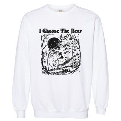 I Choose The Bear Female Empowerment Garment-Dyed Sweatshirt