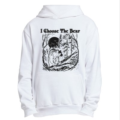 I Choose The Bear Female Empowerment Urban Pullover Hoodie