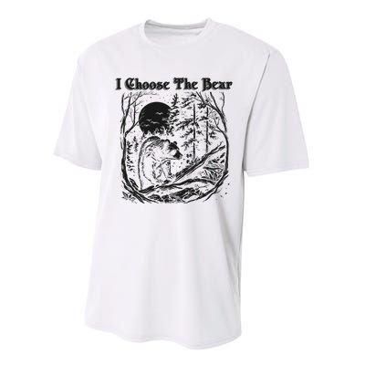 I Choose The Bear Female Empowerment Performance Sprint T-Shirt