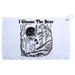 I Choose The Bear Female Empowerment Grommeted Golf Towel