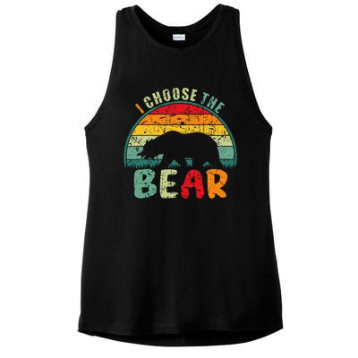 I Choose The Bear Ladies PosiCharge Tri-Blend Wicking Tank